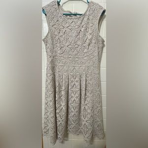 Tan Lace size 16 Dress Barn dress
